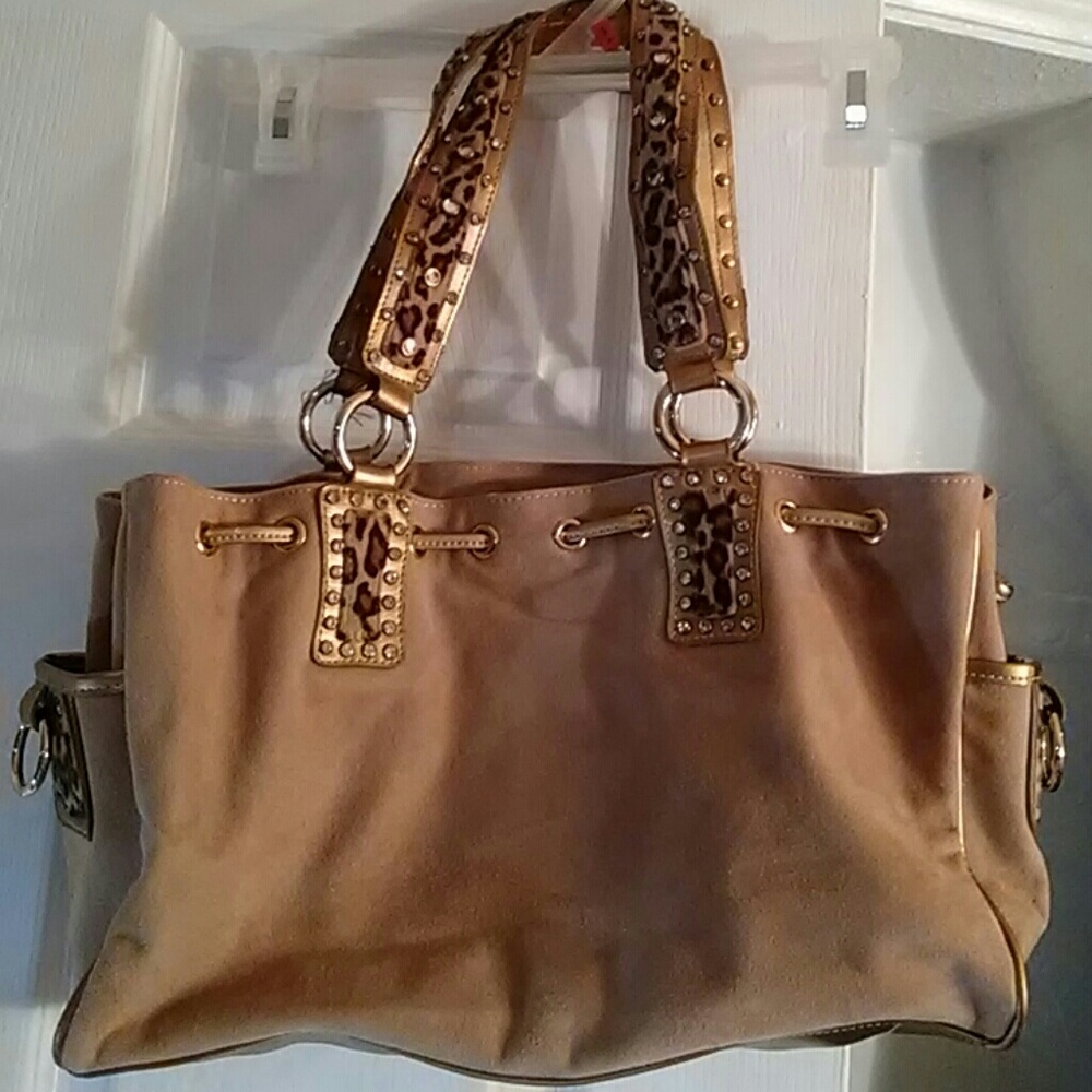 Kathy van Zeeland faux leather purse